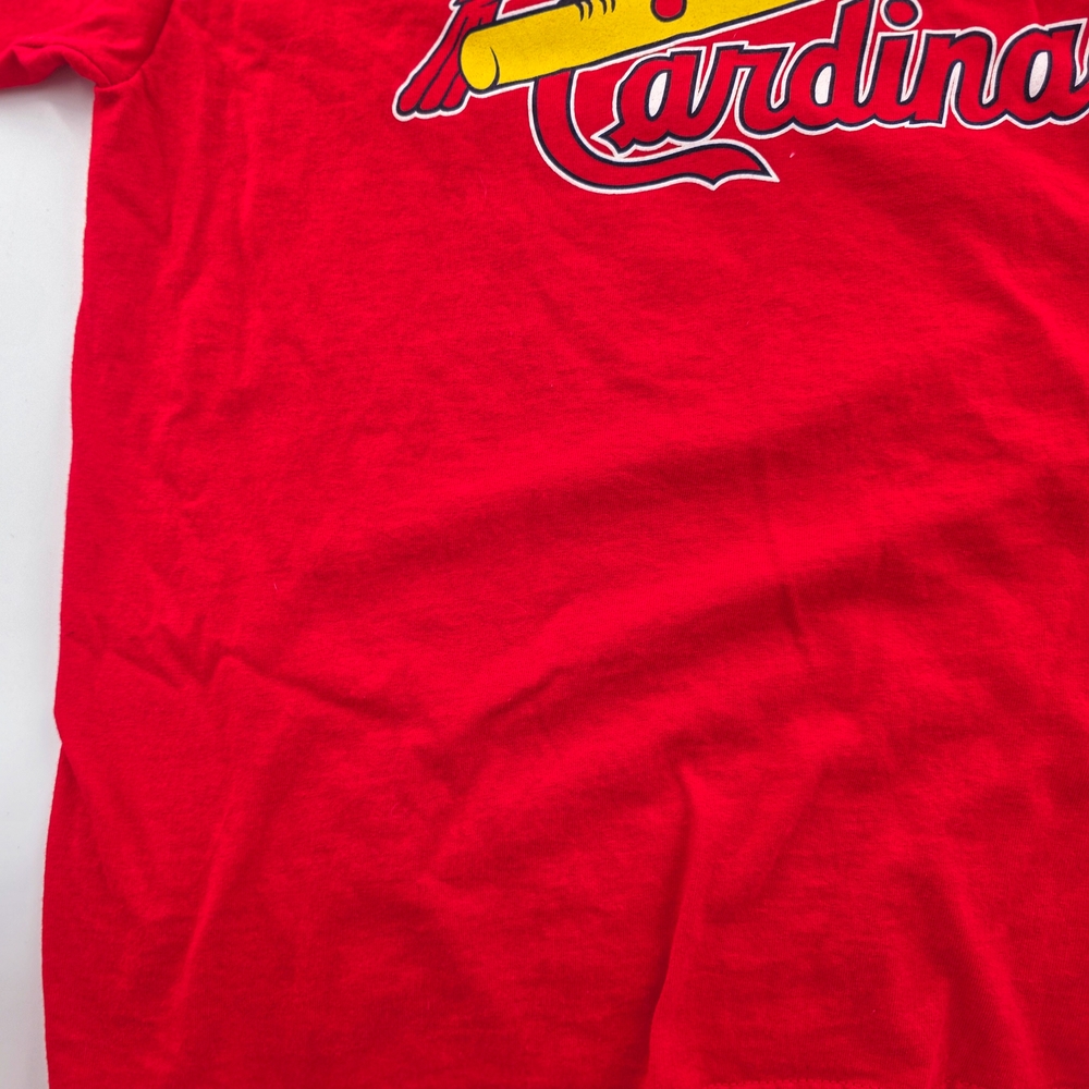 St. Louis Cardinals Yadier Molina #4 Majestic Red T-Shirt Men’s Large‎ - Picture 3 of 11